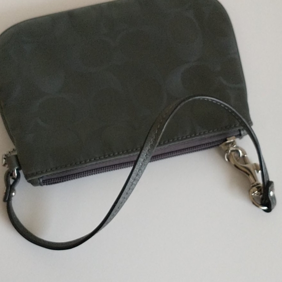 COACH Monogram Canvas/Leather Wristlet - Picture 4 of 8